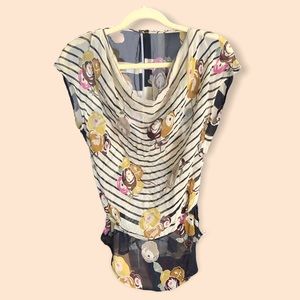 Women’s Pure Silk Chiffon Sleeveless Blouse size Small